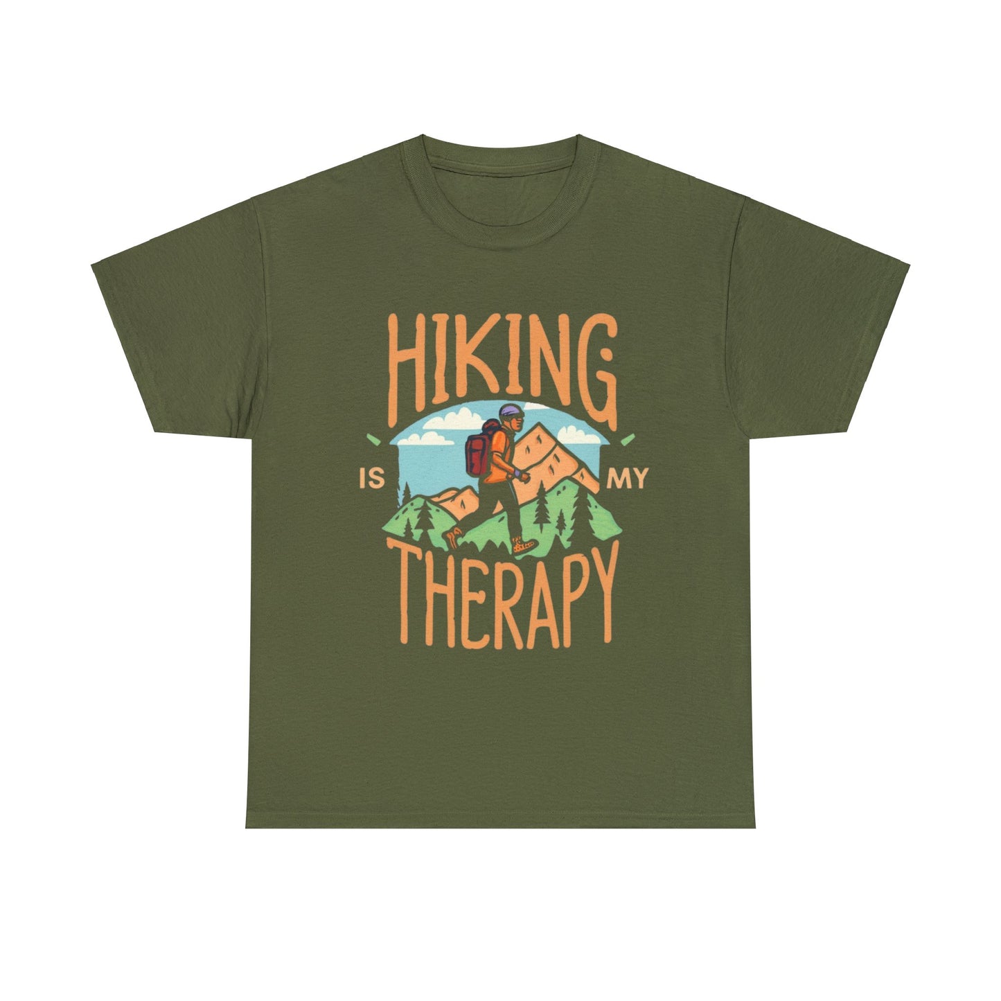 Hiking Is My Therapy - T-Shirt - NOT SOLD IN STORES - Gift for Hikers, Valentine's Day, Birthday, Mother's Day, Father's Day