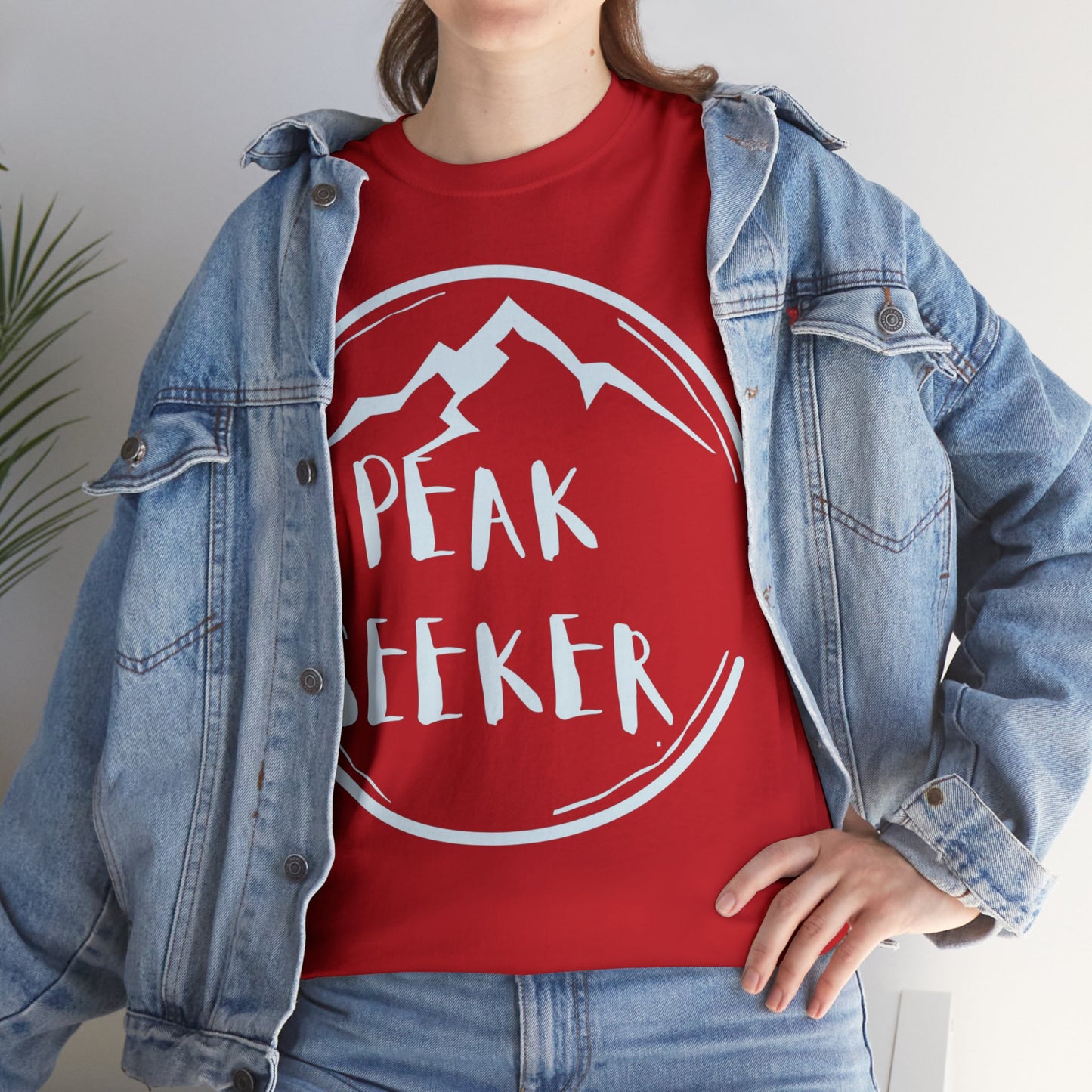 PEAK SEEKER Circled Mountain T-Shirt | NOT SOLD IN STORES | for Hiking - Trekking - Mountain Climbing - Adventure Seeker