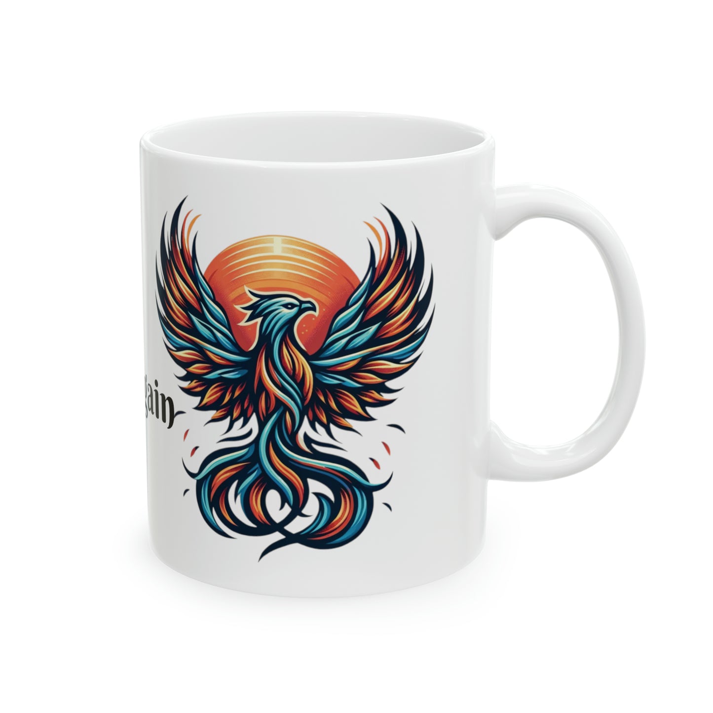 Phoenix Dawn Coffee Mug: "Rise Again" with Every Sip | Ceramic Mug, 11oz | Custom Design Not Sold In Stores