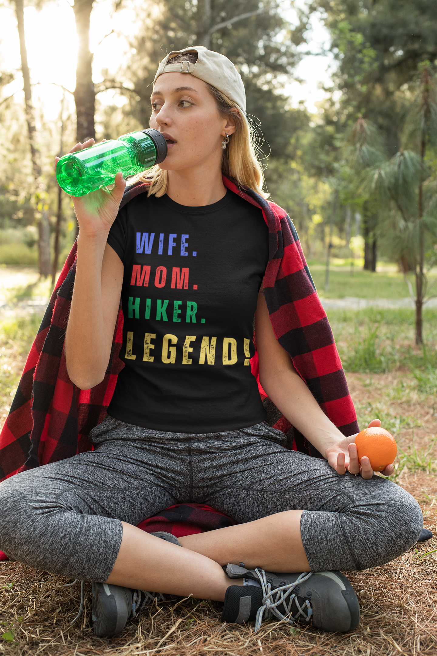 WIFE. MOM. HIKER. LEGEND. T-Shirt - NOT SOLD IN STORES - SPECIAL GIFT - MOTHER'S DAY, Birthday, Hiking, Trekking, Adventure, Women Express Delivery available