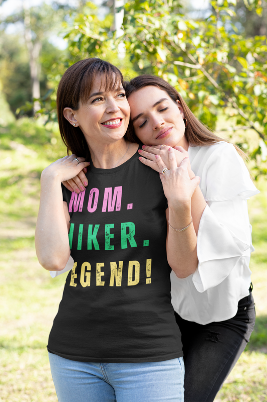 MOM. HIKER. LEGEND. T-Shirt - SPECIAL GIFT - NOT SOLD IN STORES - Mother's Day, Birthday, Hiker, Trekker, Adventurer. Mother, Hiking, Trekking, Adventure Lover