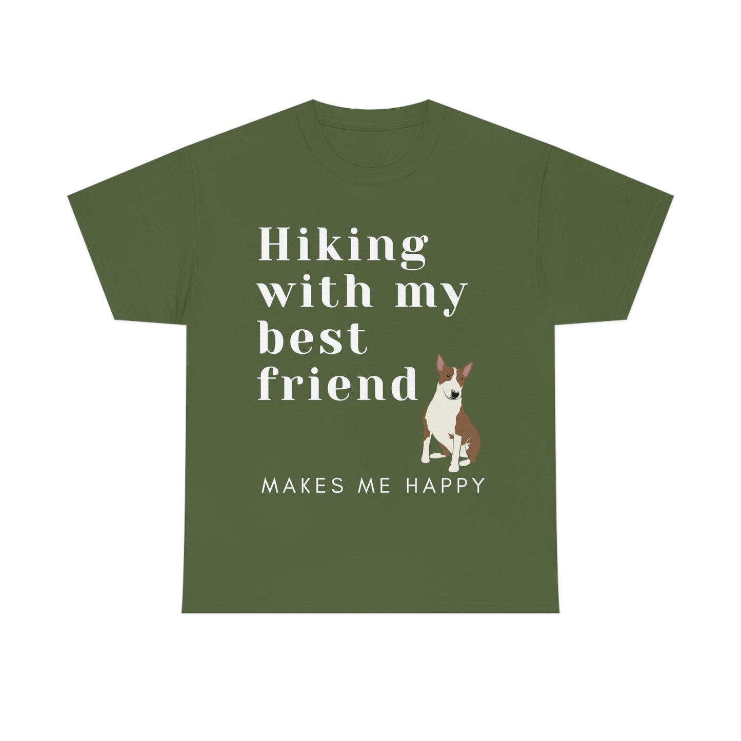 Hiking With My Best Friend - Bull Terrier T-Shirt