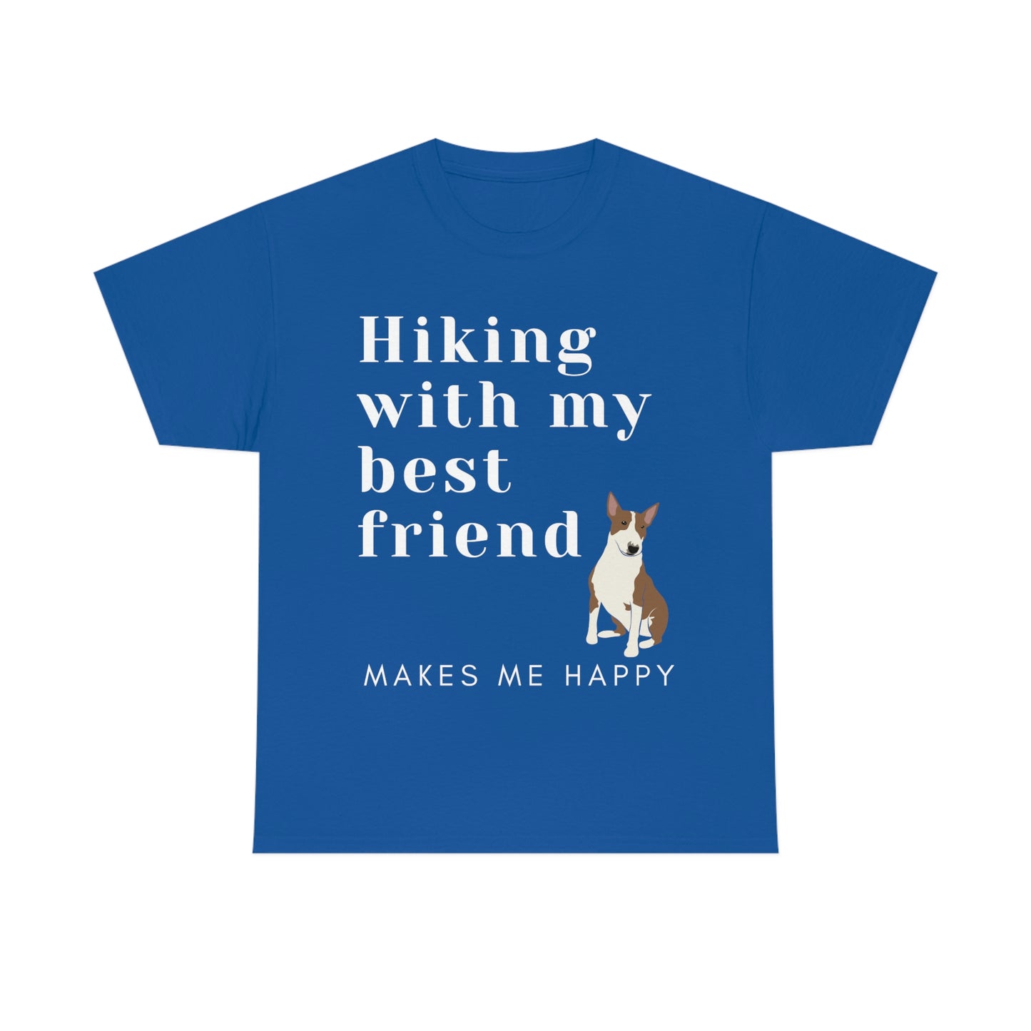 Hiking With My Best Friend - Bull Terrier T-Shirt