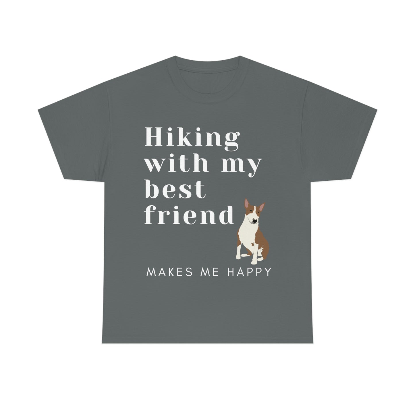 Hiking With My Best Friend - Bull Terrier T-Shirt