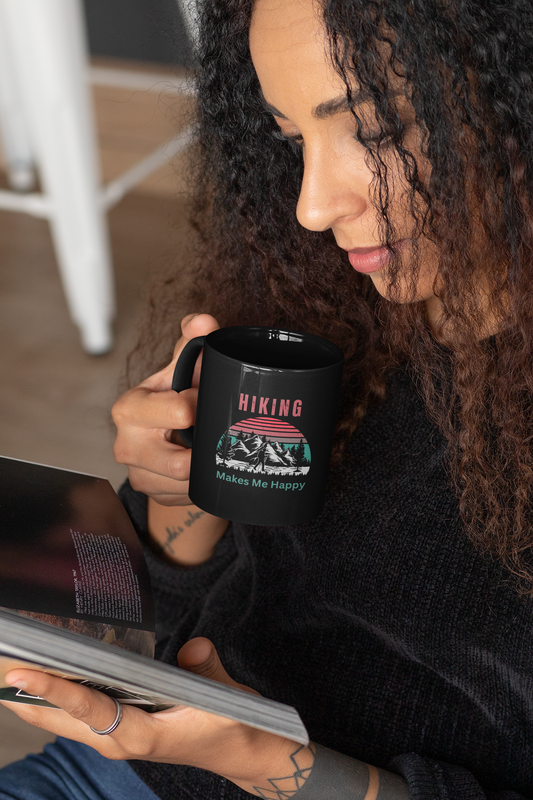 Retro Coffee Mug Black