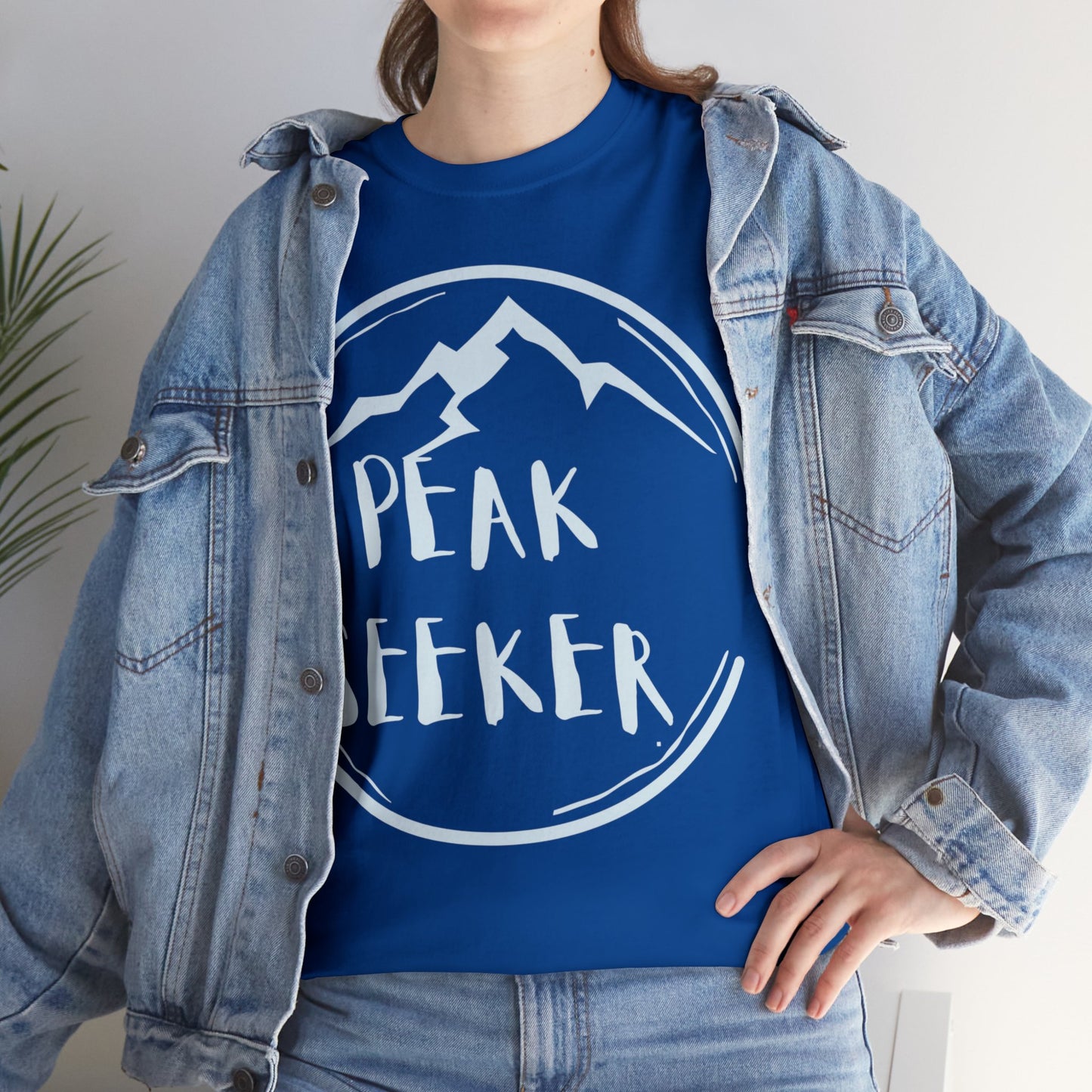 PEAK SEEKER Circled Mountain T-Shirt | NOT SOLD IN STORES | for Hiking - Trekking - Mountain Climbing - Adventure Seeker