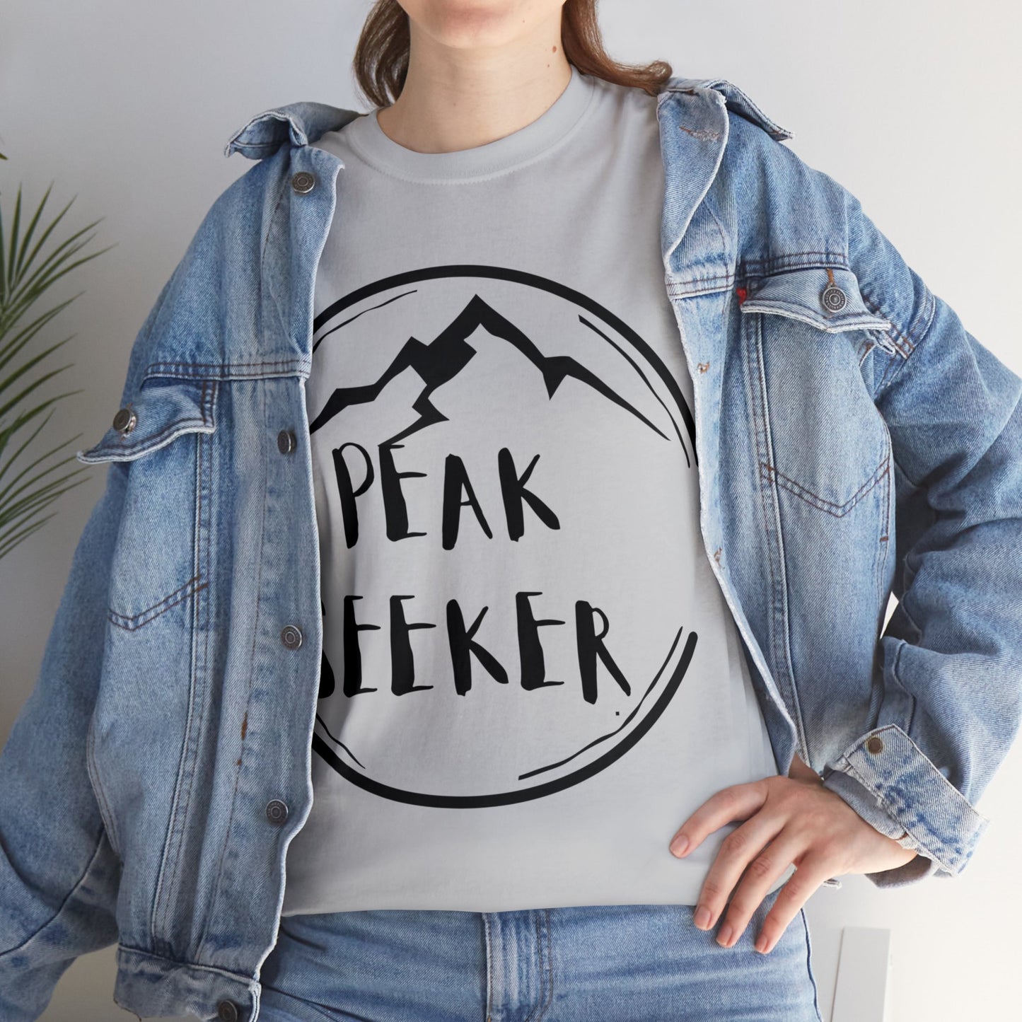 PEAK SEEKER Circled Mountain T-Shirt | NOT SOLD IN STORES | for Hiking - Trekking - Mountain Climbing - Adventure Seeker