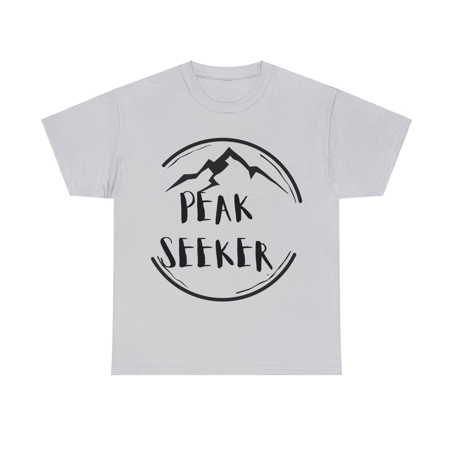 PEAK SEEKER Circled Mountain T-Shirt | NOT SOLD IN STORES | for Hiking - Trekking - Mountain Climbing - Adventure Seeker