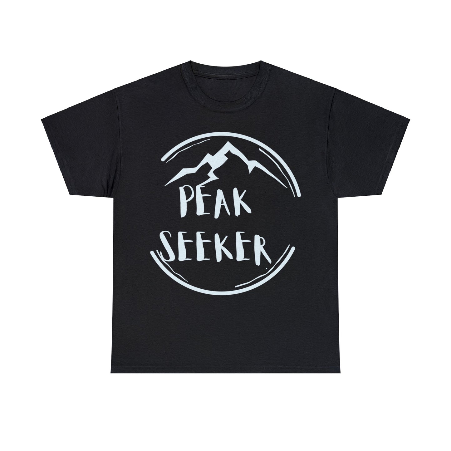 PEAK SEEKER Circled Mountain T-Shirt | NOT SOLD IN STORES | for Hiking - Trekking - Mountain Climbing - Adventure Seeker