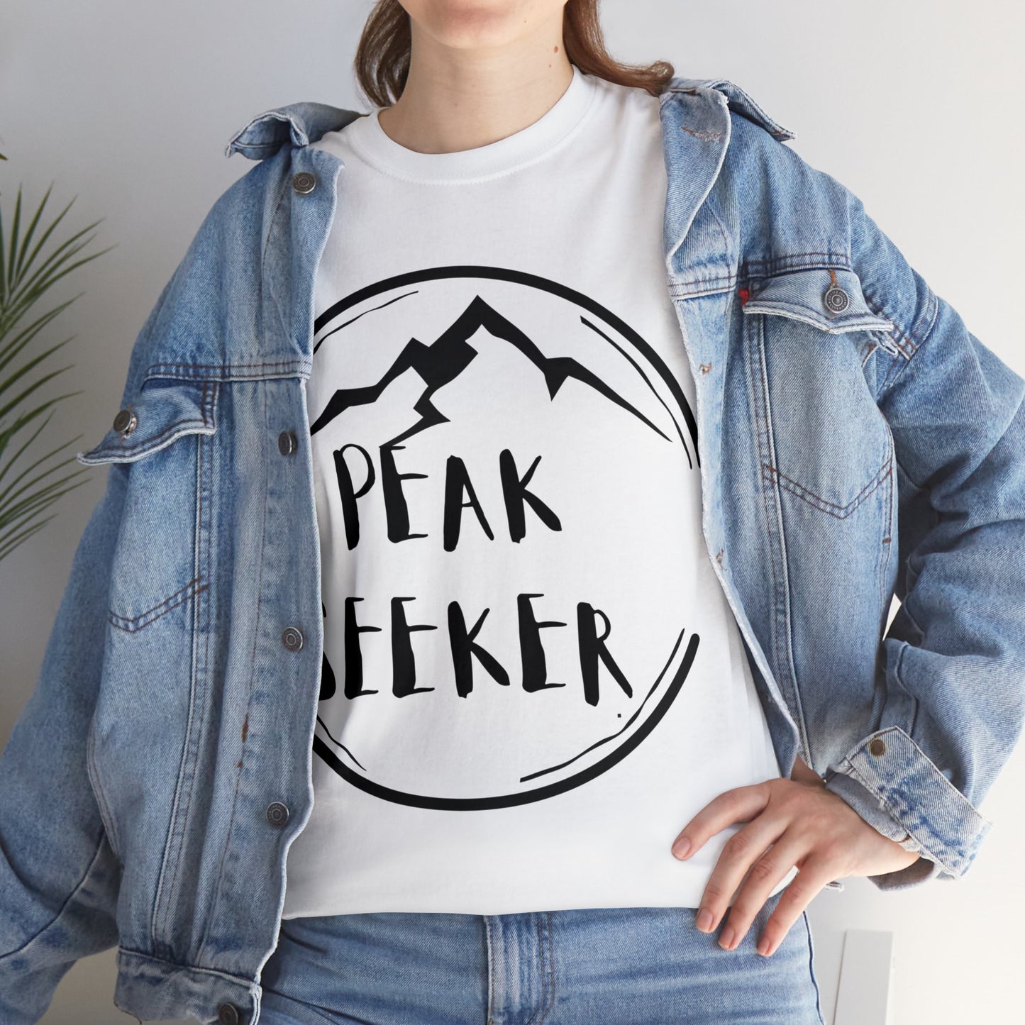 PEAK SEEKER Circled Mountain T-Shirt | NOT SOLD IN STORES | for Hiking - Trekking - Mountain Climbing - Adventure Seeker