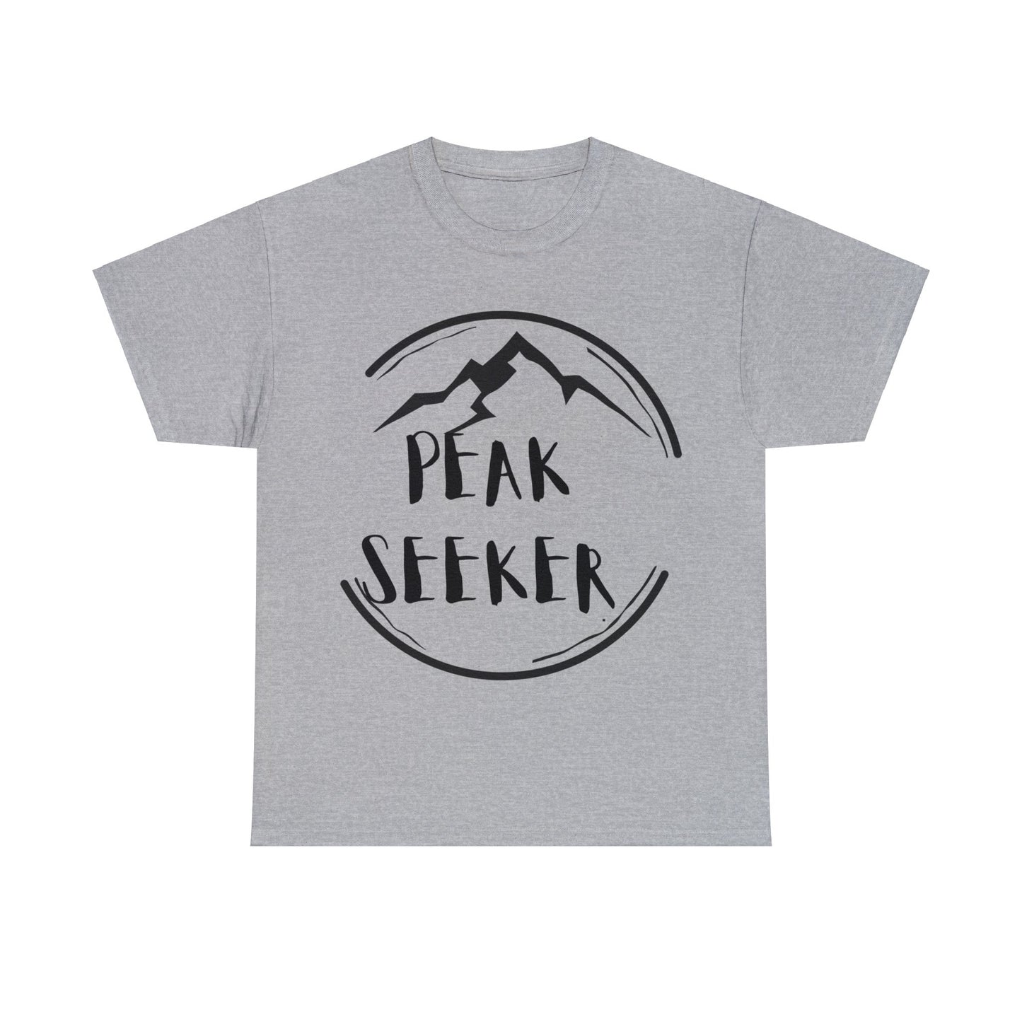 PEAK SEEKER Circled Mountain T-Shirt | NOT SOLD IN STORES | for Hiking - Trekking - Mountain Climbing - Adventure Seeker