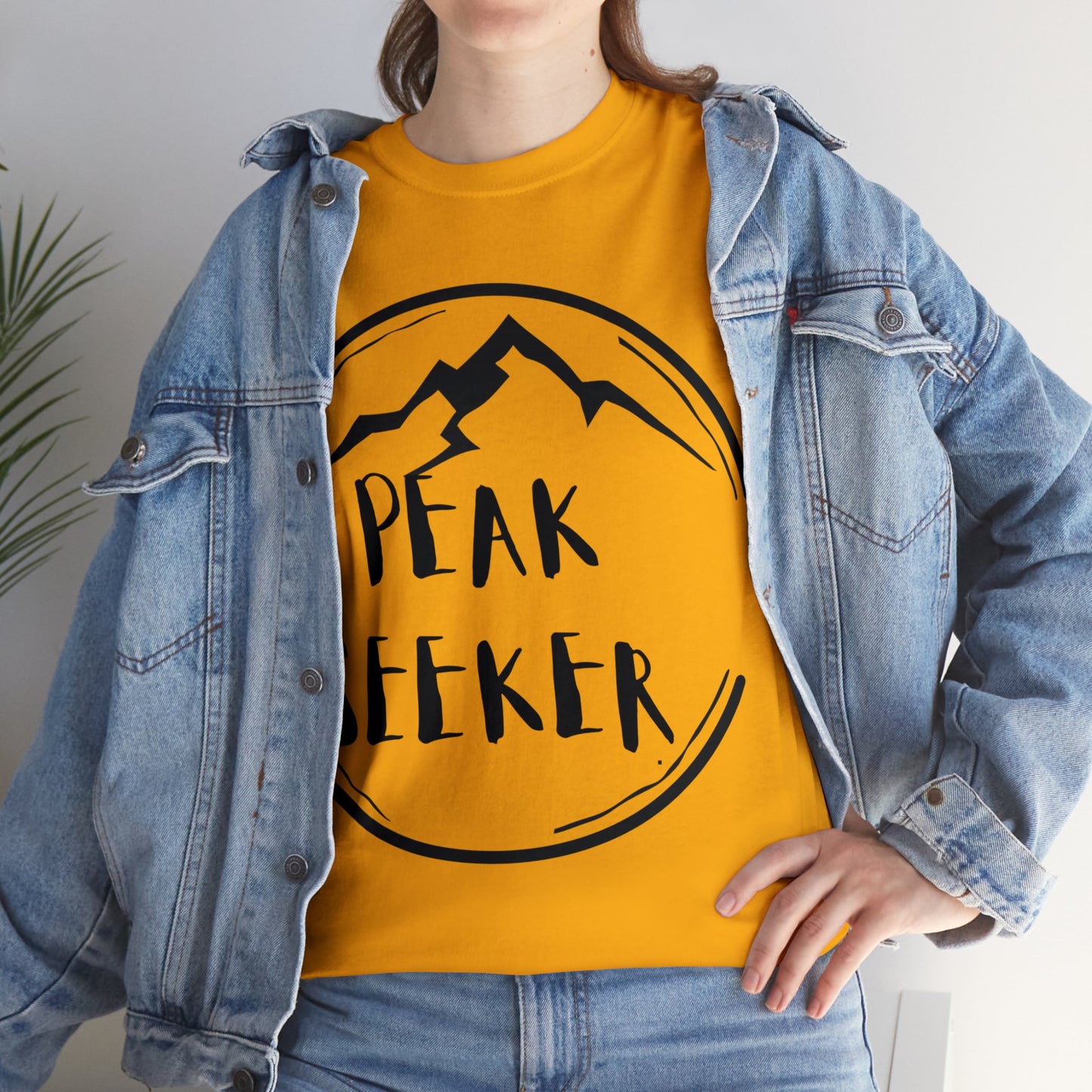 PEAK SEEKER Circled Mountain T-Shirt | NOT SOLD IN STORES | for Hiking - Trekking - Mountain Climbing - Adventure Seeker