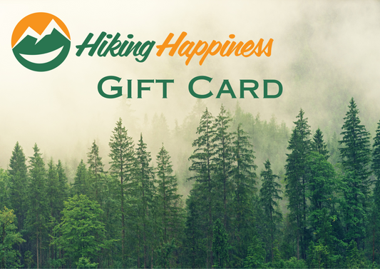 Hiking Happiness Gift Card - When you don't know what to buy for your hiker, trekker, adventurer