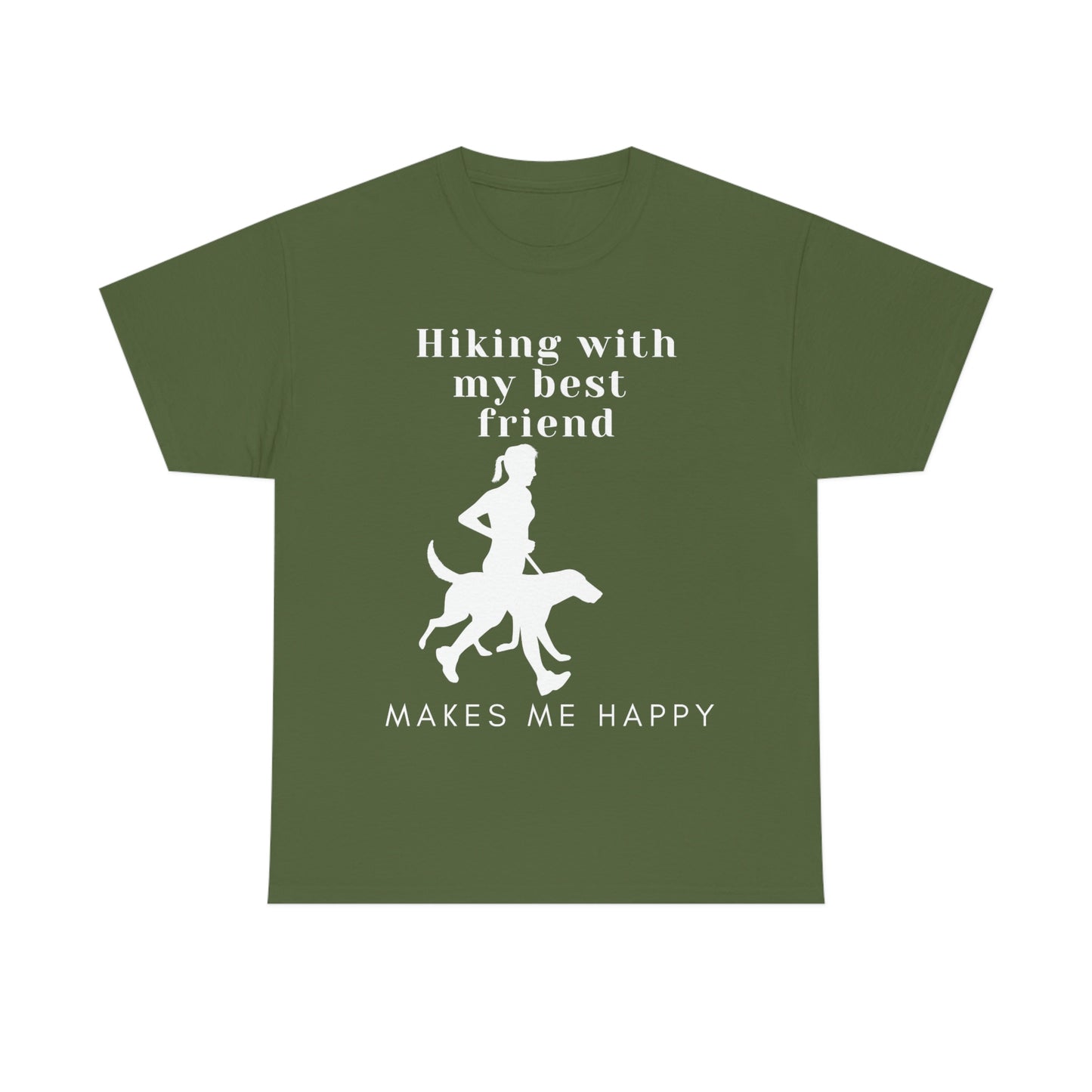 Hiking With My Best Friend - A Woman & Her Dog - T-Shirt