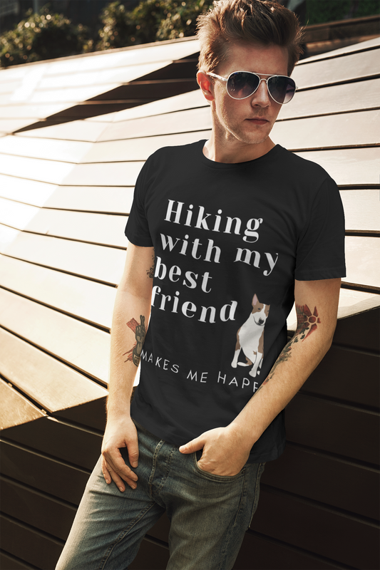 Hiking With My Best Friend - Bull Terrier T-Shirt