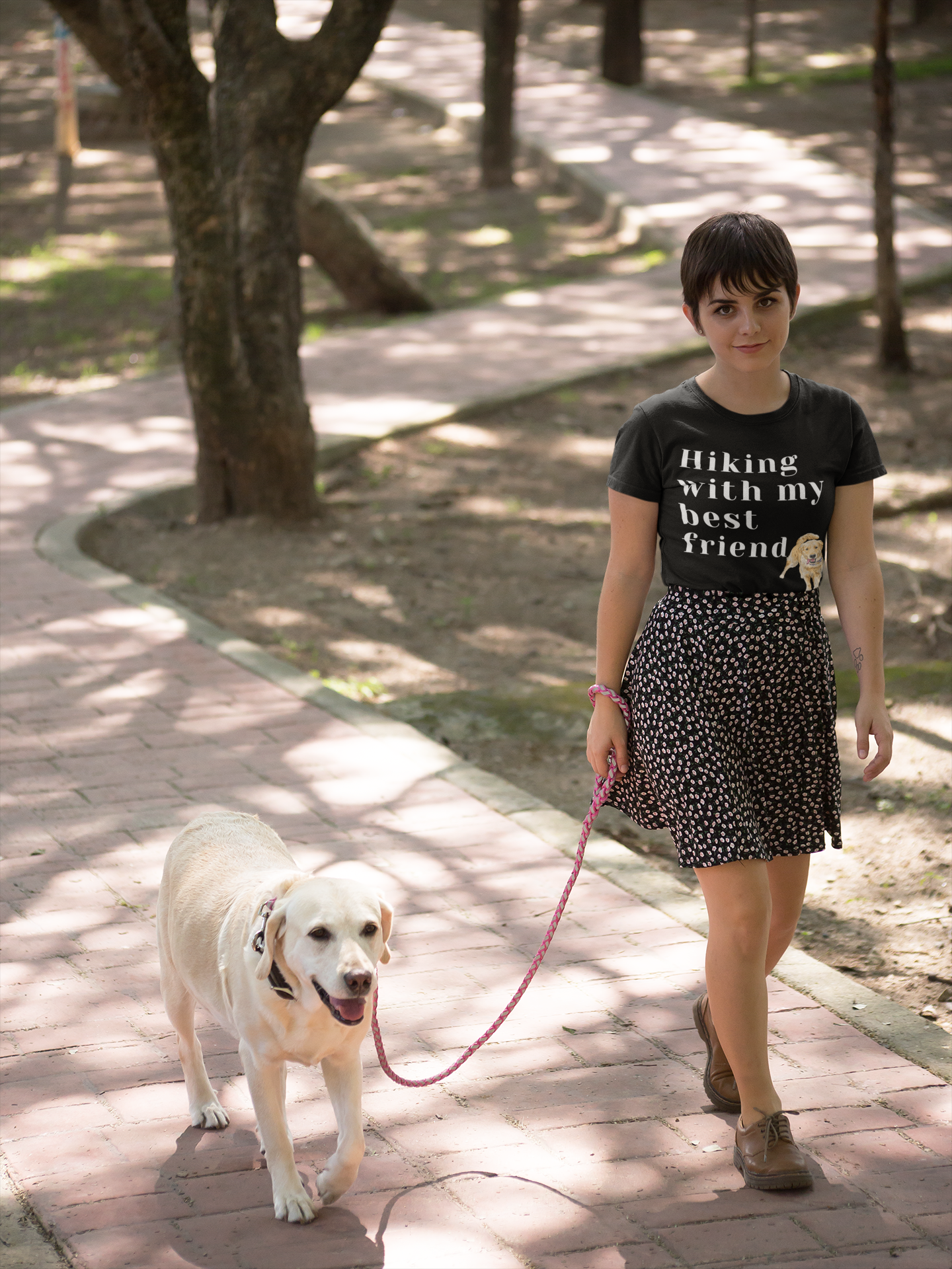 Hiking With My Best Friend - Yellow Lab Labrador Retriever